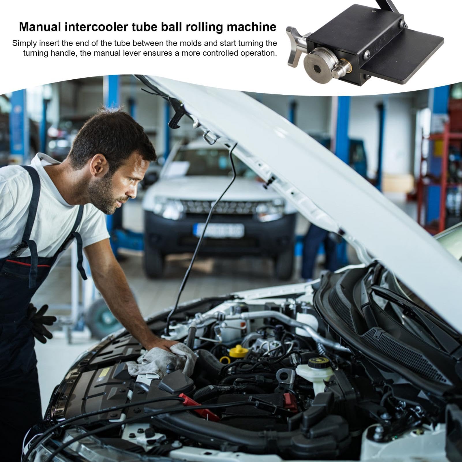 Macchina Per Perlatura Tubi Intercooler - Rullo Manuale Per Tubi In Acciaio E Alluminio - Foto 6