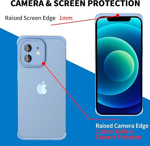 Miniatura 9 de Funda delgada sin marco, con protector de lente de cámara integrado, ultrafina, ligera, minimalista, a prueba de golpes, funda protectora de
