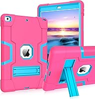 Vista 9 de Compatible con iPad de 8ª generación 10.2 2020, iPad de 7ª generación/iPad de 10.2 pulgadas 2019 híbrido de impacto a prueba de caídas Armor Negro