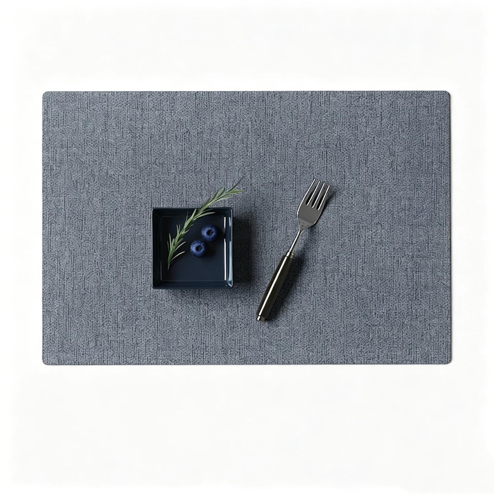 PVC Placemat Linen Texture, Rectangular for Dining Room & Living Room