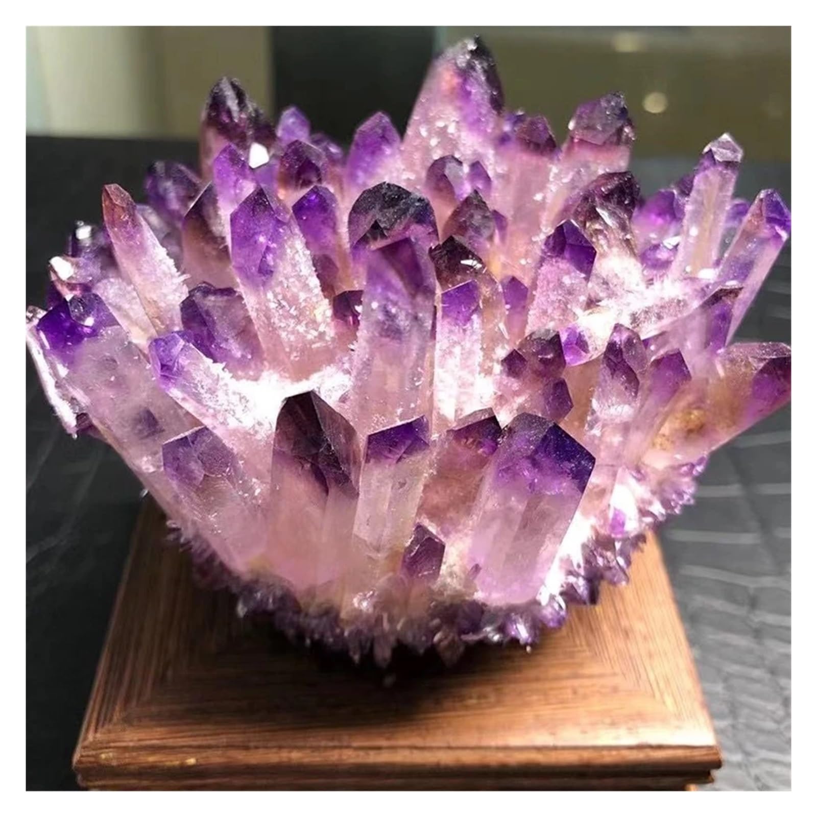 Améthyste naturelle pour séance de méditation reiki et harmonisation du salon