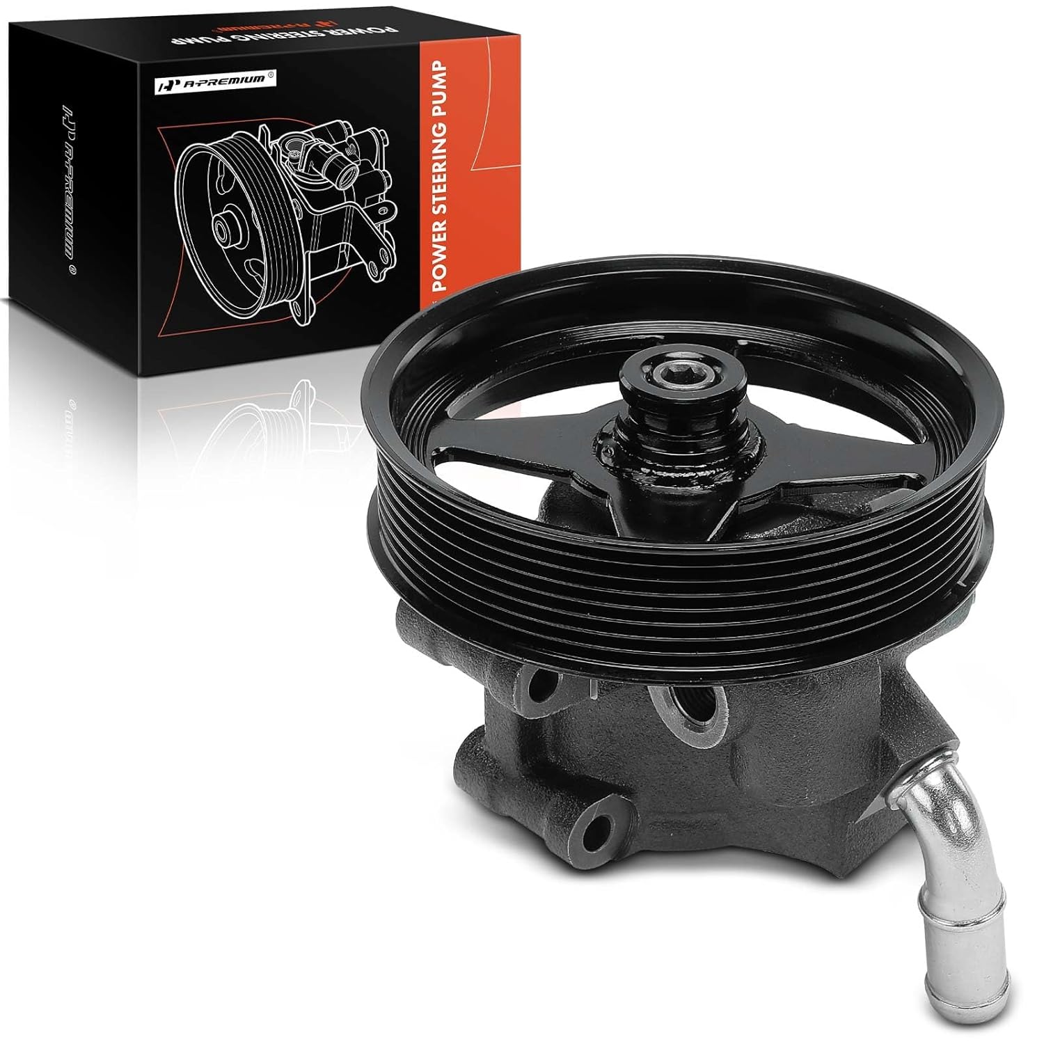 Bomba de Direção Hidráulica A-Premium com Polia, Compatível com Ford F-250, F-350, F-450, F-550 Super Duty 2003 2004, 6.0L, Substitui # 3C3Z3A674AARM