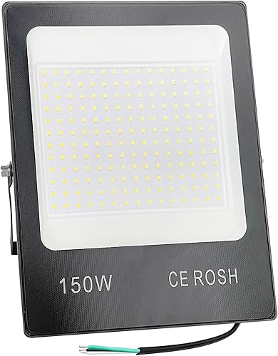 Lumtang Luz de inundación LED al aire libre, luz de trabajo súper brillante, IP66 impermeable al aire libre luces de seguridad para patio trasero,