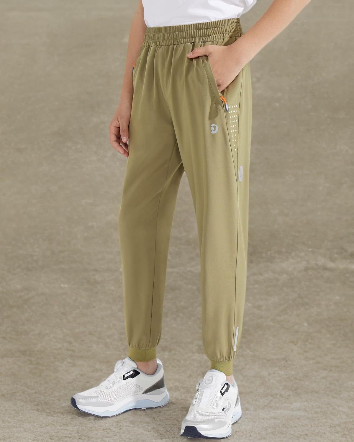 Boys Lightweight Jogger Pants Youth Kids Quick Dry Hiking Active Athletic Pants with Zipper Pockets - Image 8