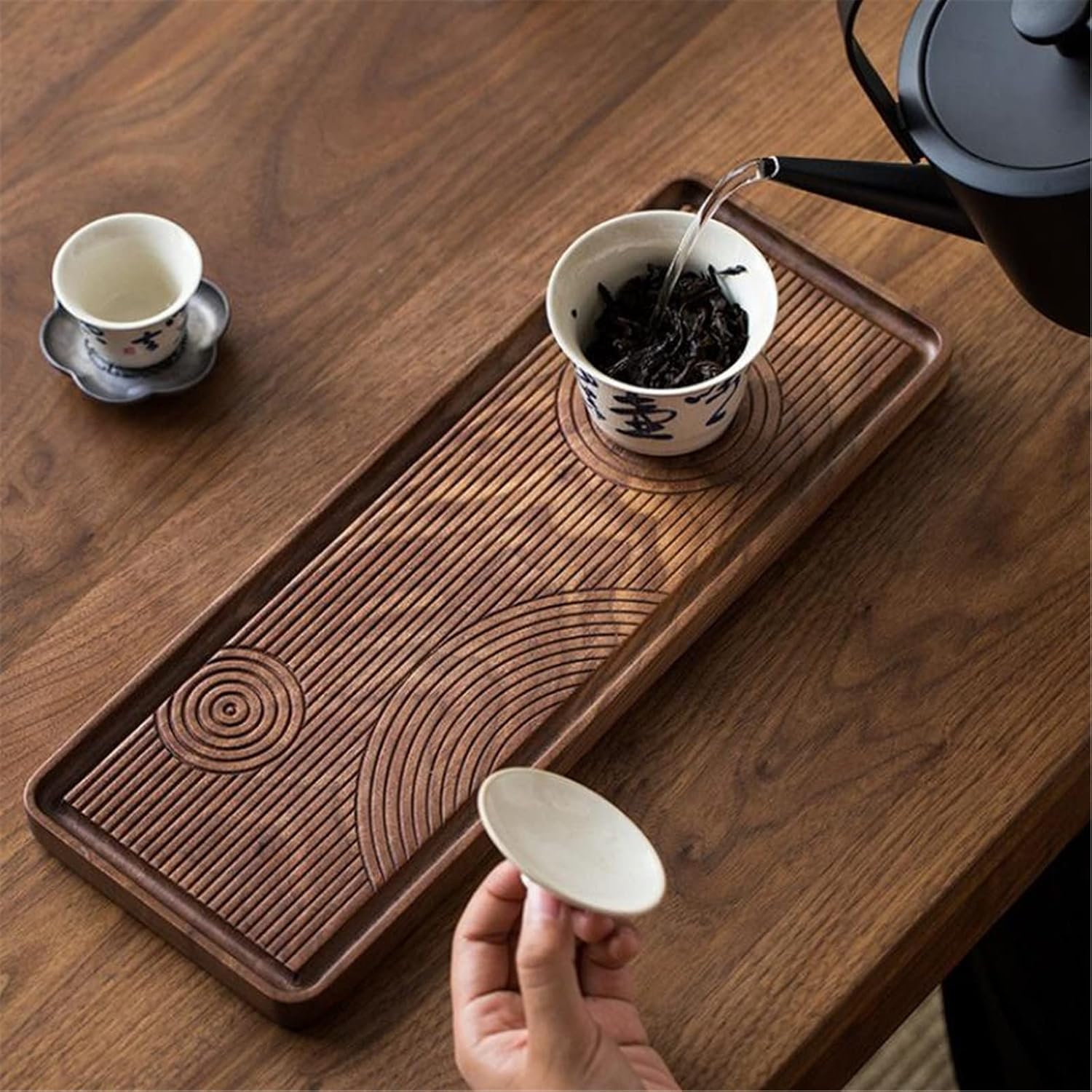茶道具セット 木製収納箱付き 京焼き 茶道具セット 木製収納箱付き