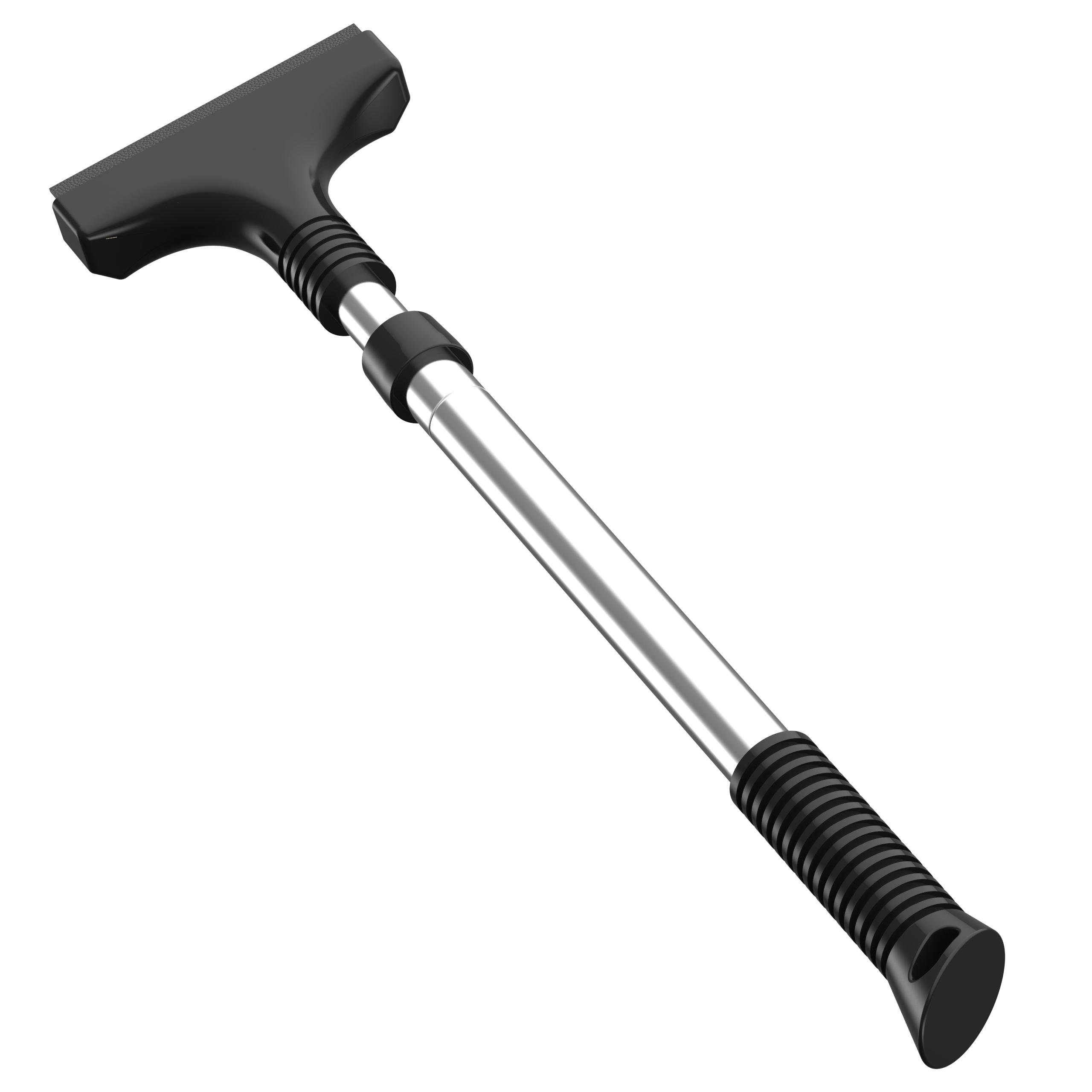 Image secondaire de AUPROTEC Grattoir à Glace télescopique avec Racloir en Laiton réglable en continu Gratte-Givre Pare Brise + Raclette de Caoutcho