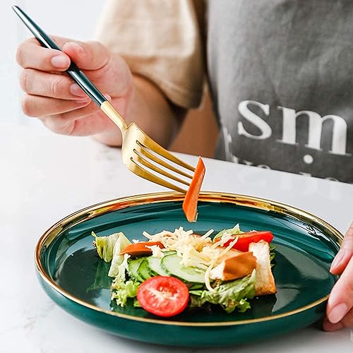 Miniatura 5 de Juego de utensilios de viaje portátiles con estuche de acero inoxidable 188, juego de cubiertos negros que incluye cuchillo tenedor y cuchara con