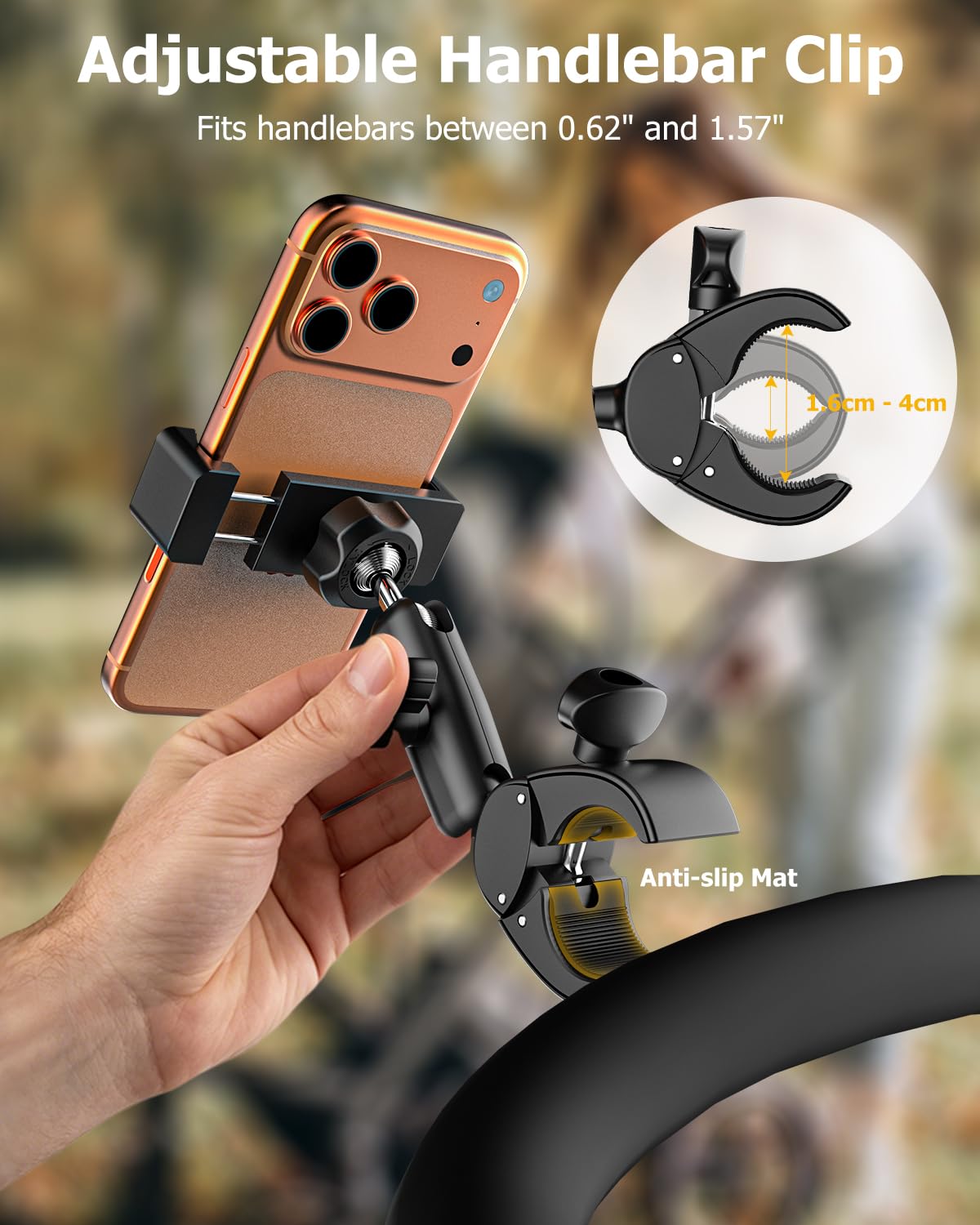 Kinderwagen Handyhalterung - 360° Metallarm & Extrem Stabil