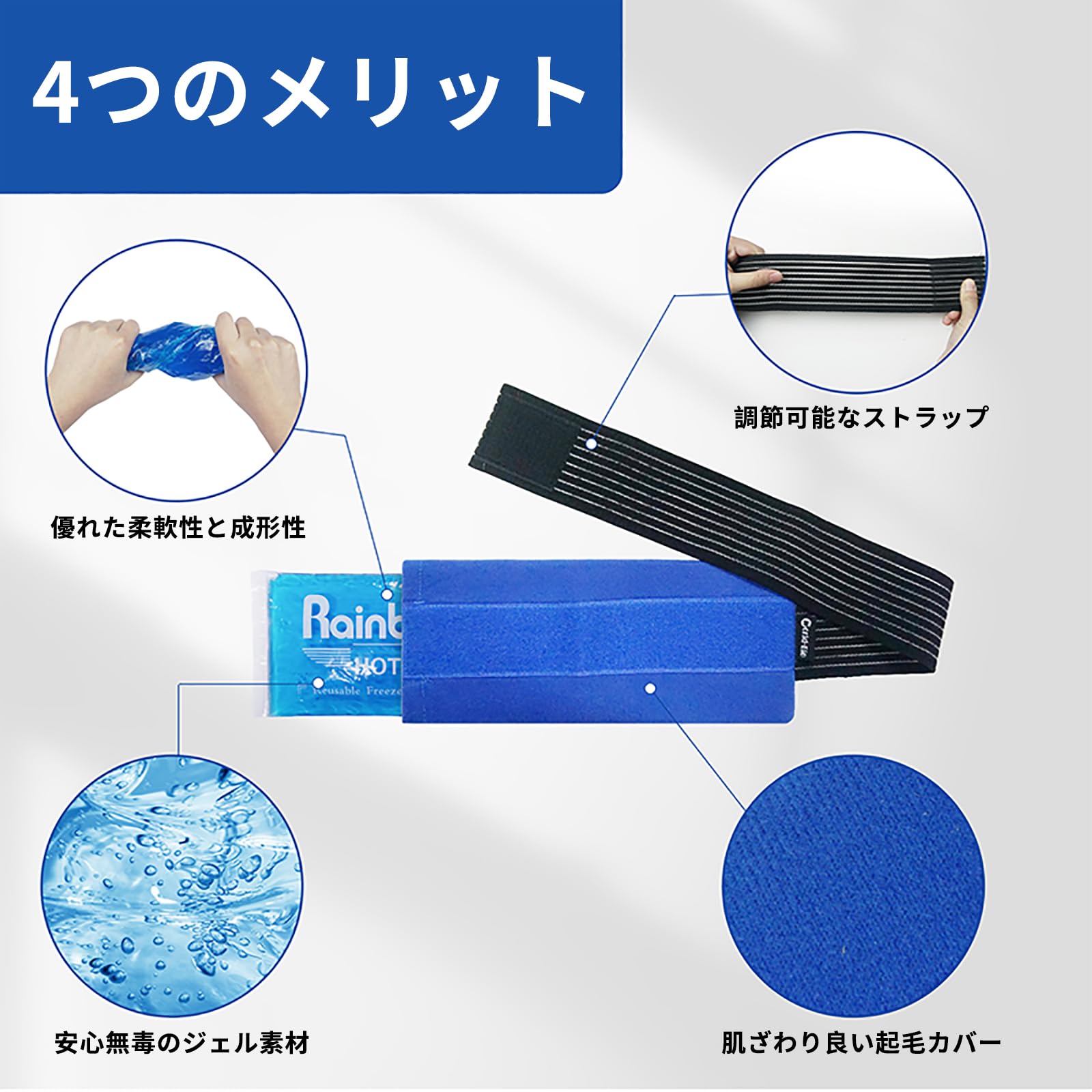 Amazon.co.jp: WORLD-BIO 膝 アイシングサポーター 氷嚢 氷のう