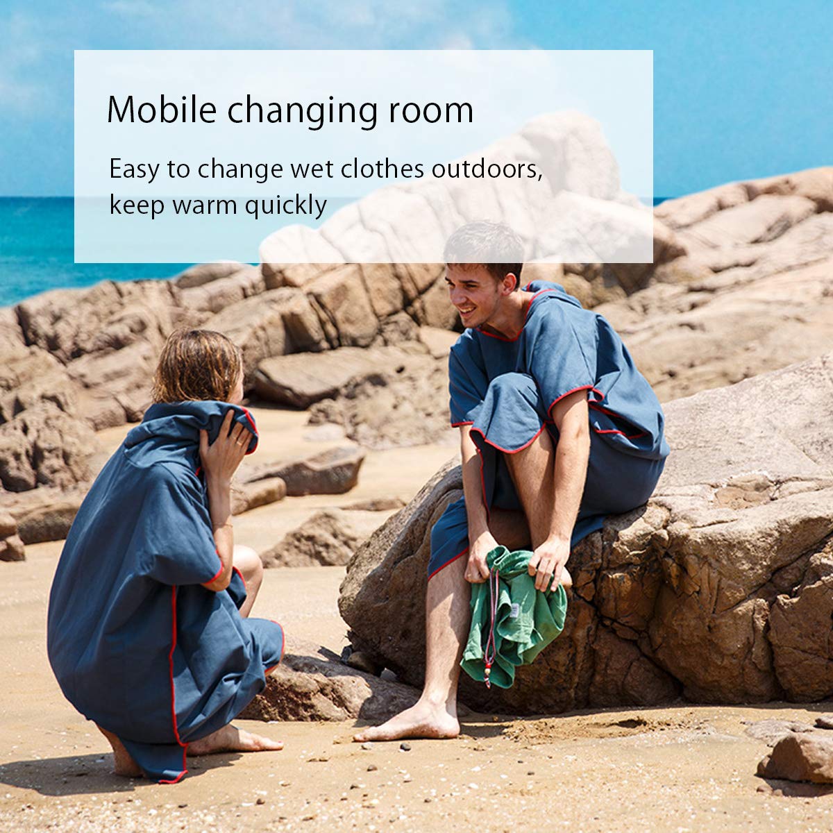 Amazon.co.jp: LumiSyne お着替えポンチョ ビーチ 男女兼用