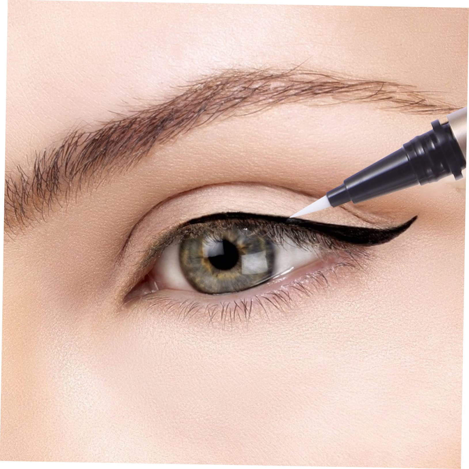 BESTYASH 5 Pezzi Tubo Eyeliner Vuoto 1ml Oro in Plastico Ricaricabile per Conservare Eyeliner Liquido per Negozi Cosmetici e Rivenditori