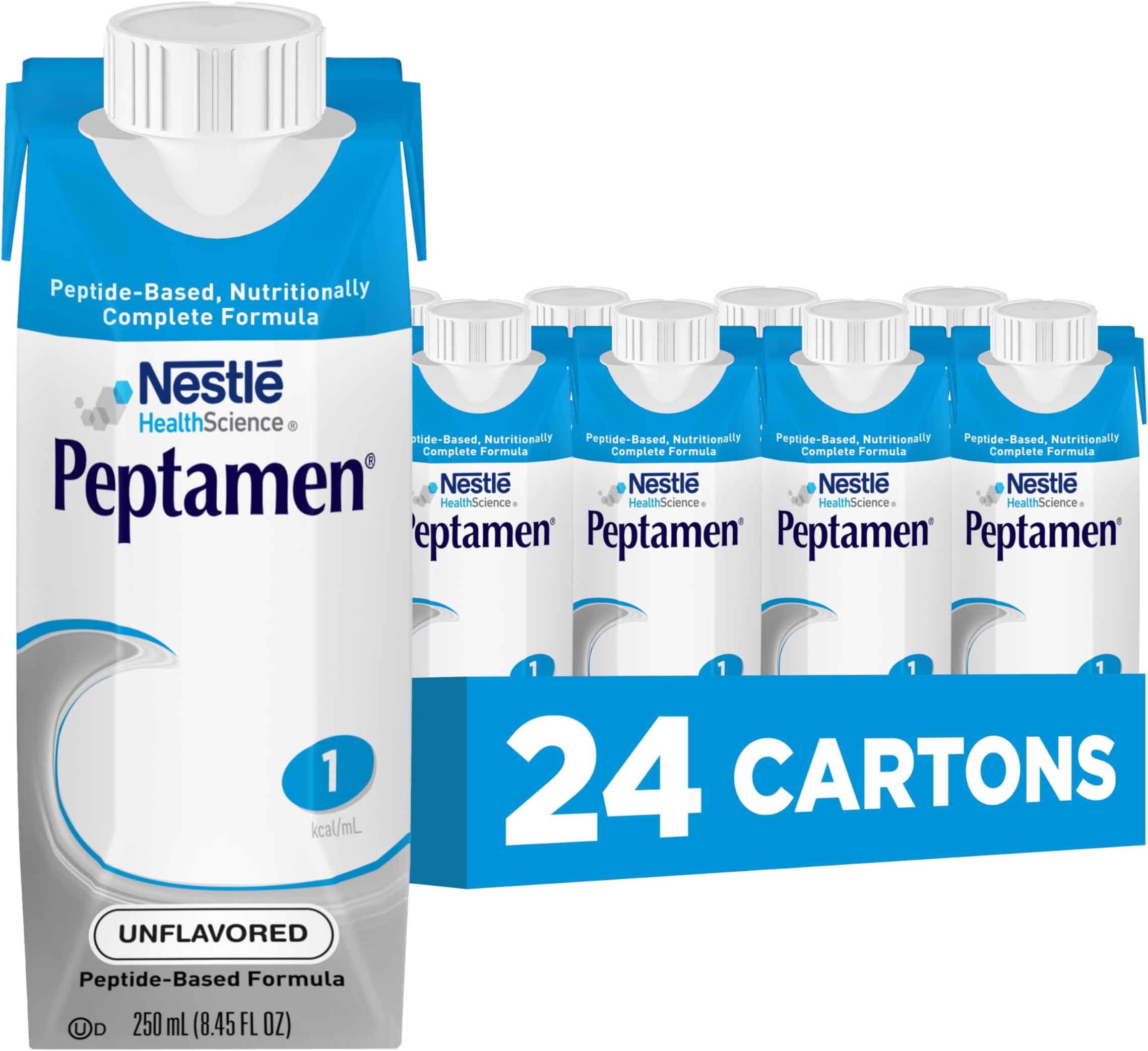 - Nestle Peptamen Tube Feeding Formula Unflavored 250 mL Carton 24 Ct