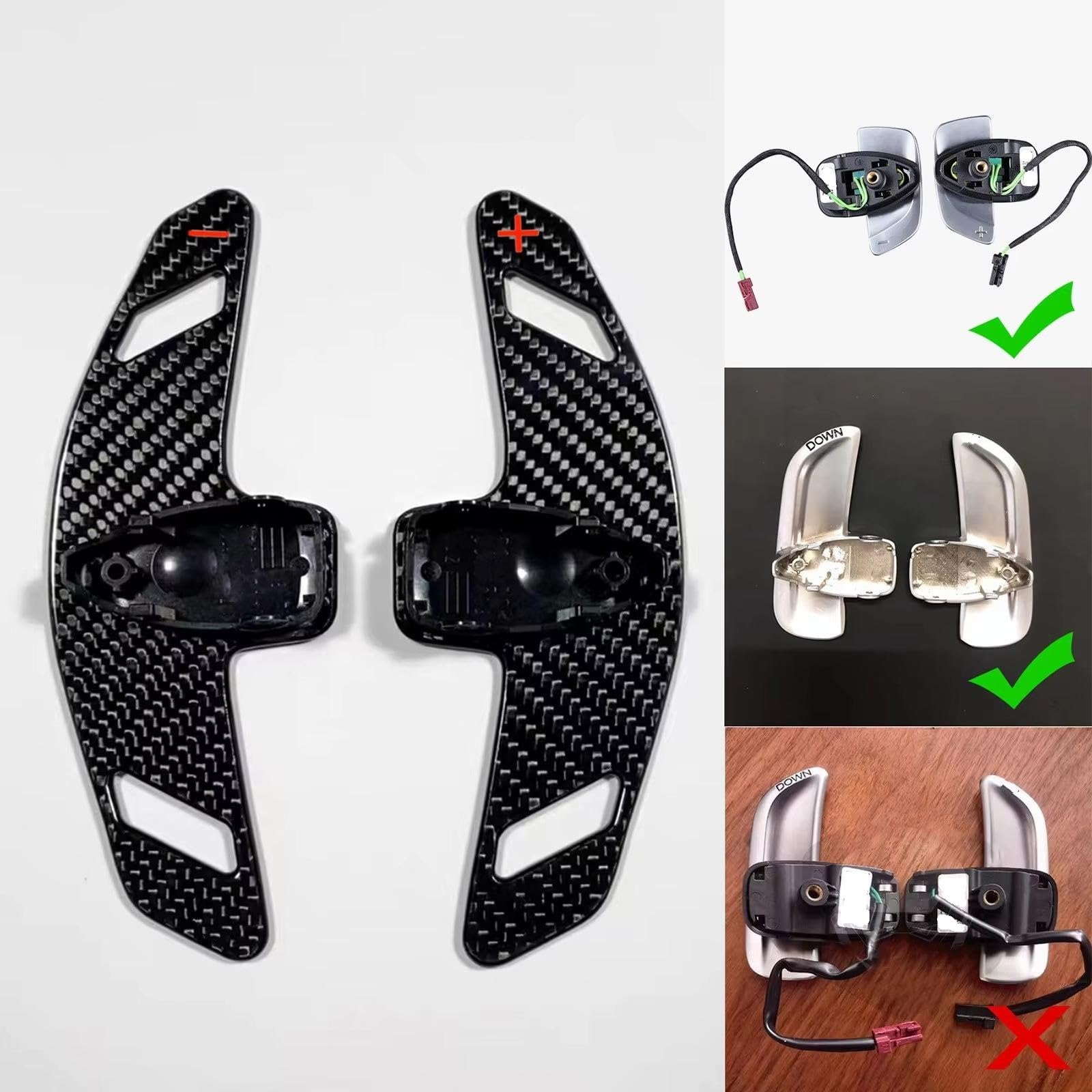 Volante per Auto Paddle Compatibile Con Benz Per Classe V W447 2016 2017 2018 2019 2020 2021 Volante Per Auto In Fibra Di Carbonio Paddle Shift Shifter Esteso