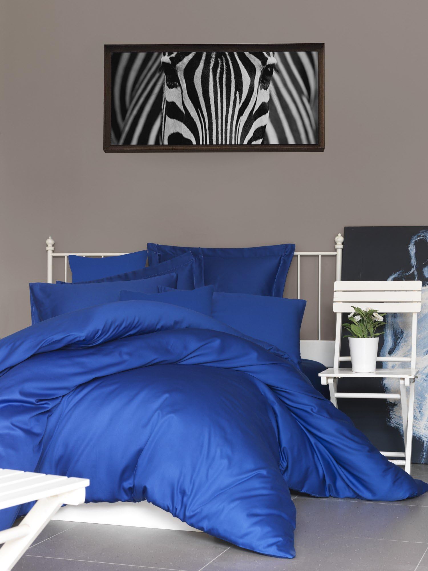 Drap housse en coton satiné doux 100x200 lavable à 30 degrés pour lit une place