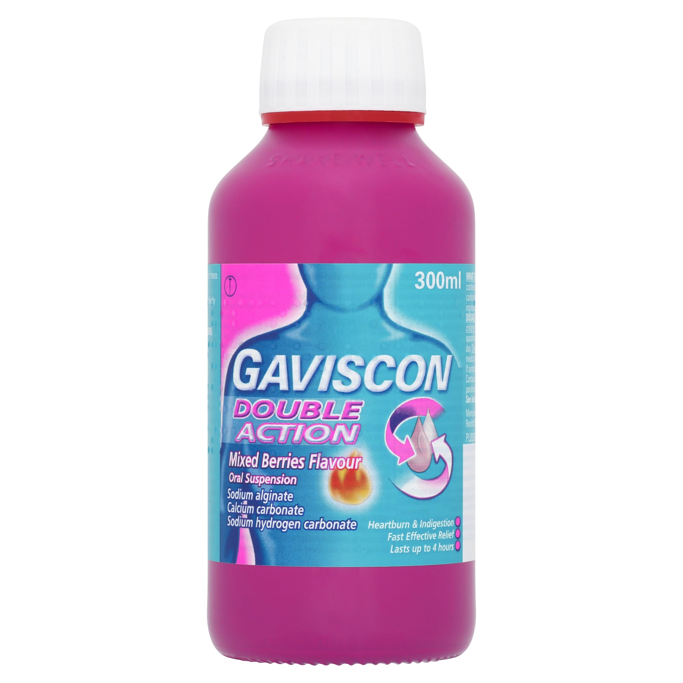 GavisconDouble Action Liquid Heartburn Indigestion Mixed Berry 300ml