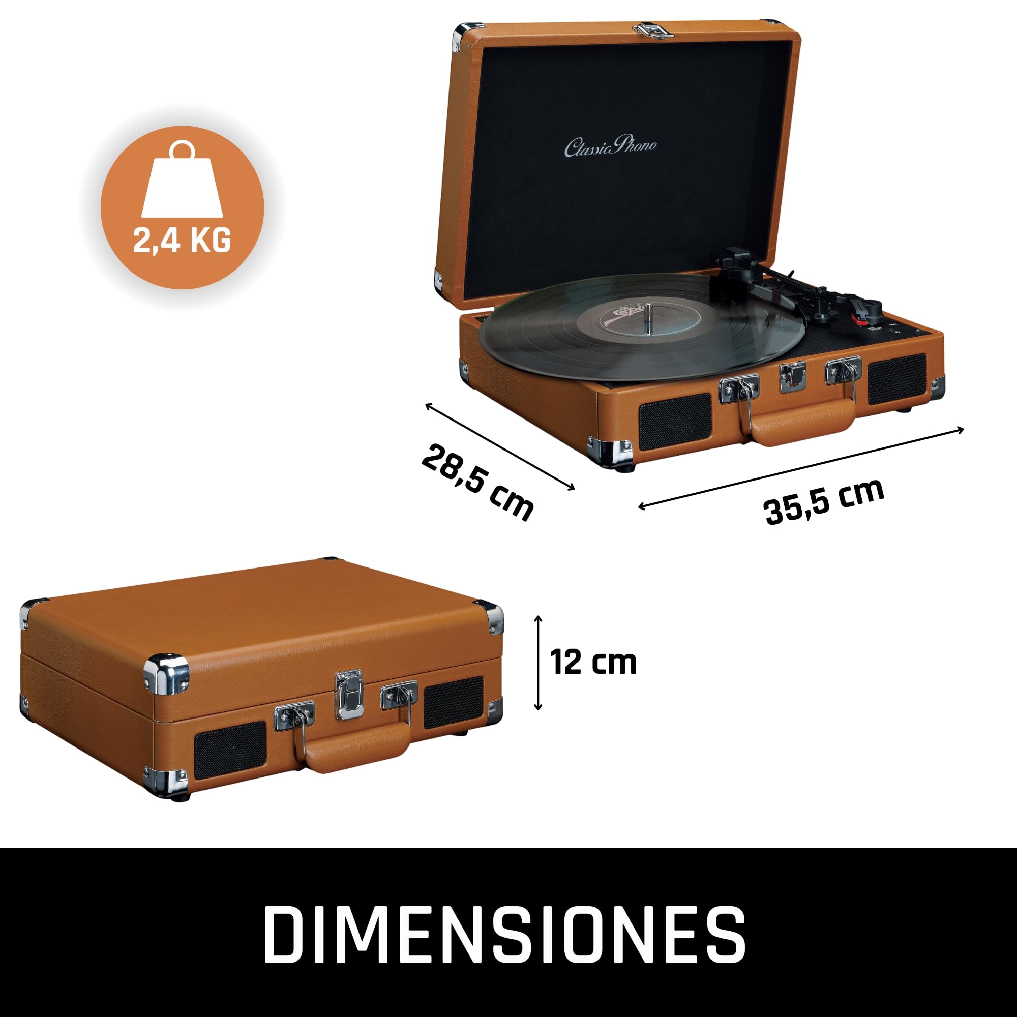 Giradischi Lenco (Tt-10 Wood) Con Amplificatore Integrato 10W X 2 Traz.A Cinghia