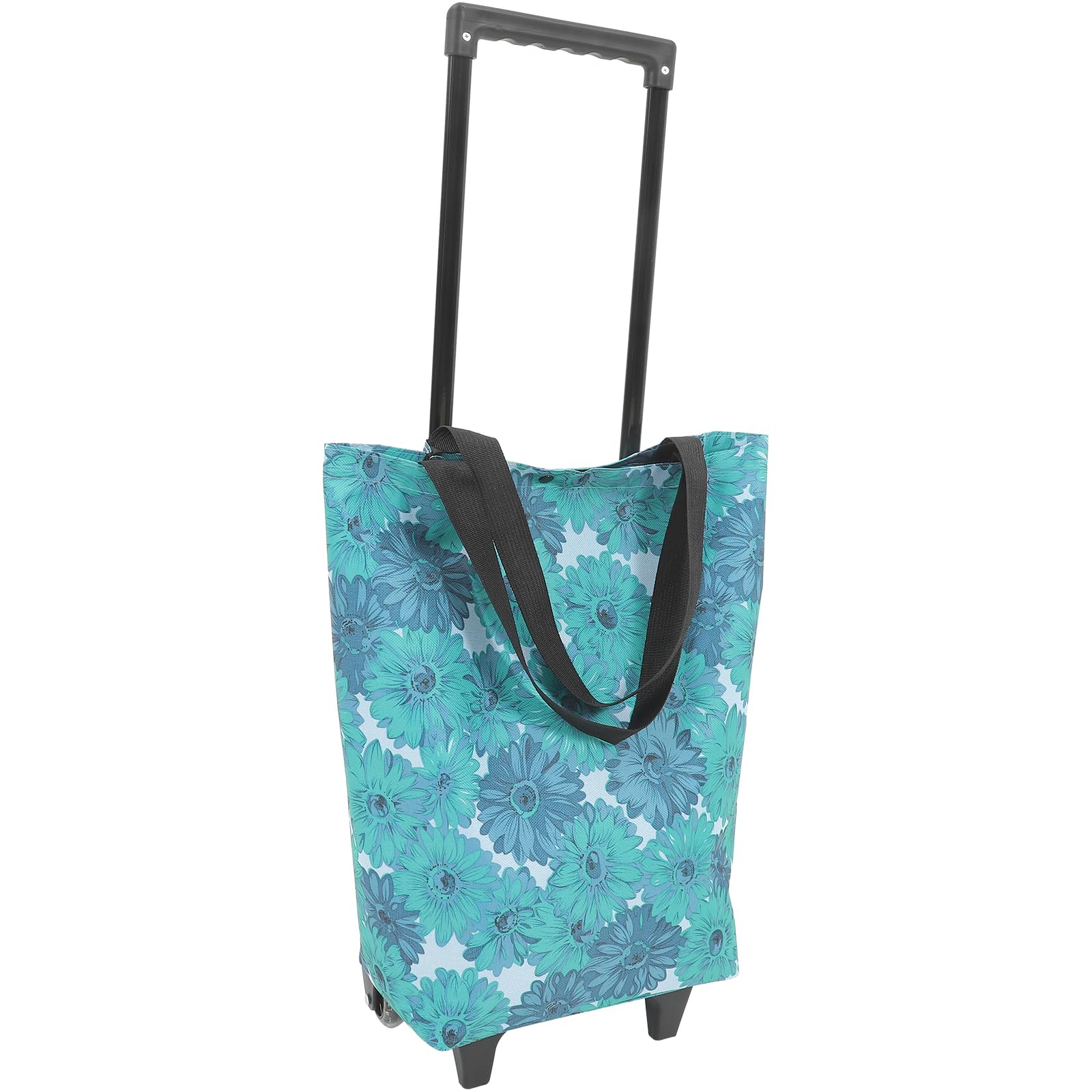 IMIKEYA 21kg Faltbarer Einkaufswagen Abs Blau aus Canvas mit Rädern