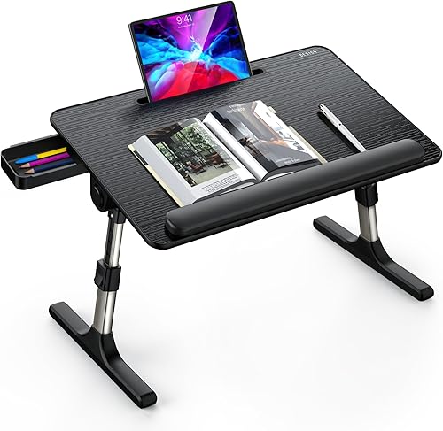 Miniatura 3 de Besign LT07 - Escritorio de regazo extragrande, mesa ajustable para laptop, escritorio portátil de pie para cama, bandeja de desayuno plegable para