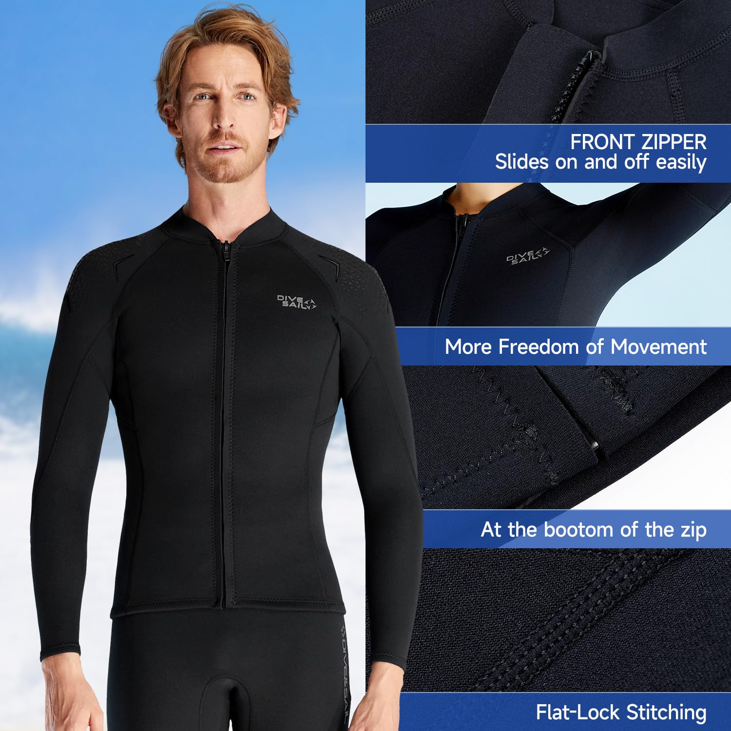 Chaqueta de neopreno, pantalones de neopreno para mujer y hombre, chaqueta de neopreno de 1,5 mm, pantalones de buceo, pantalones de neopreno para mantener el calor, traje de buceo, pantalones para
