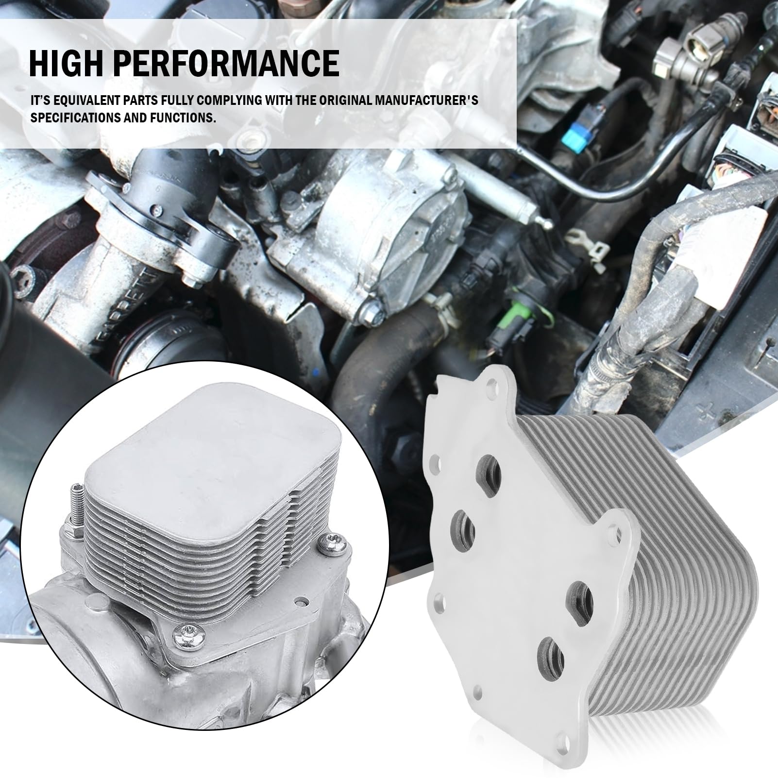 Frankberg Oil Cooler Compatible With Berlingo C2 C3 C4 C5 C-Max