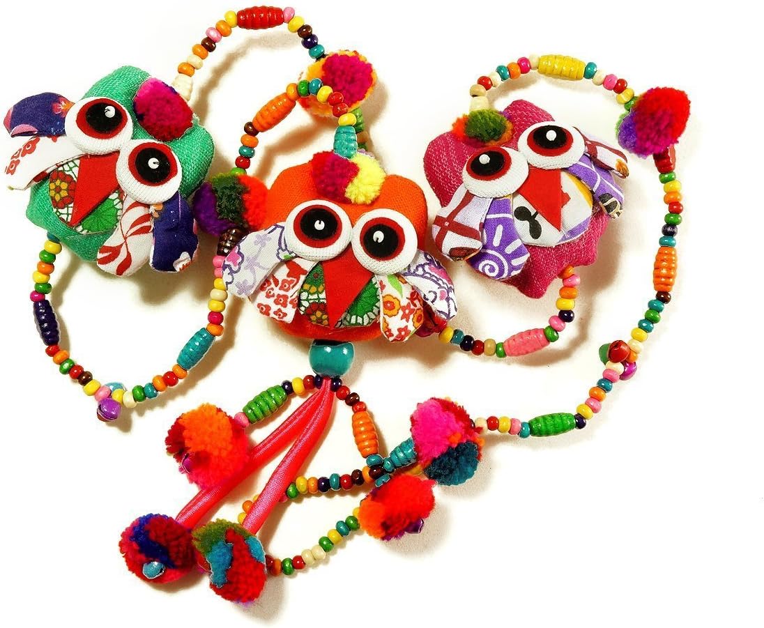 Owl Cute Bell Hanging Mobile Mix Colour 3.1x39.3Inch