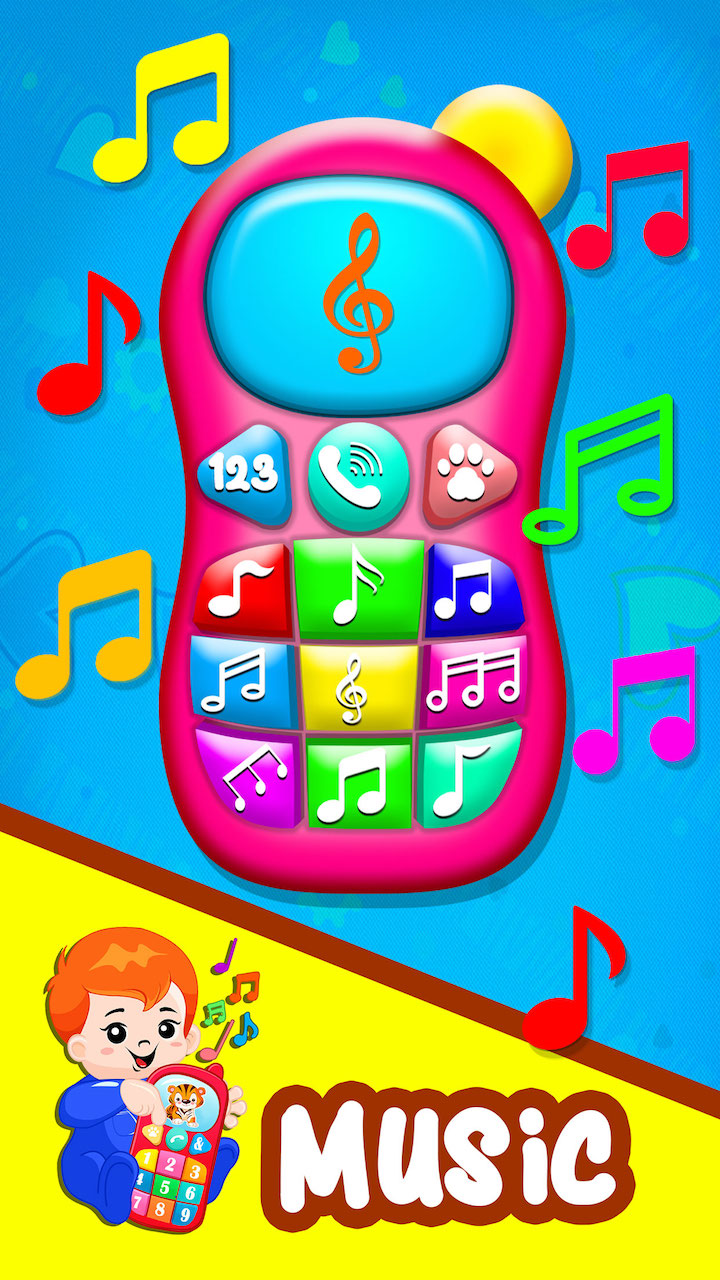 Musical Baby Phone Game for Kids Baby Phone Game for Toddler 1 to 9