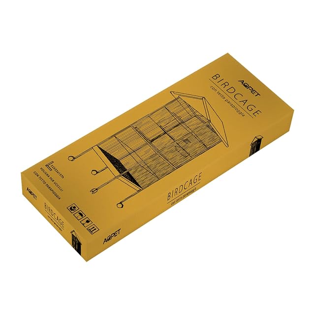 Foto 7 de 7 de AQPET Pajarera Completa para Aves Canarios, con Techo, 162 x 52 x 52 cm