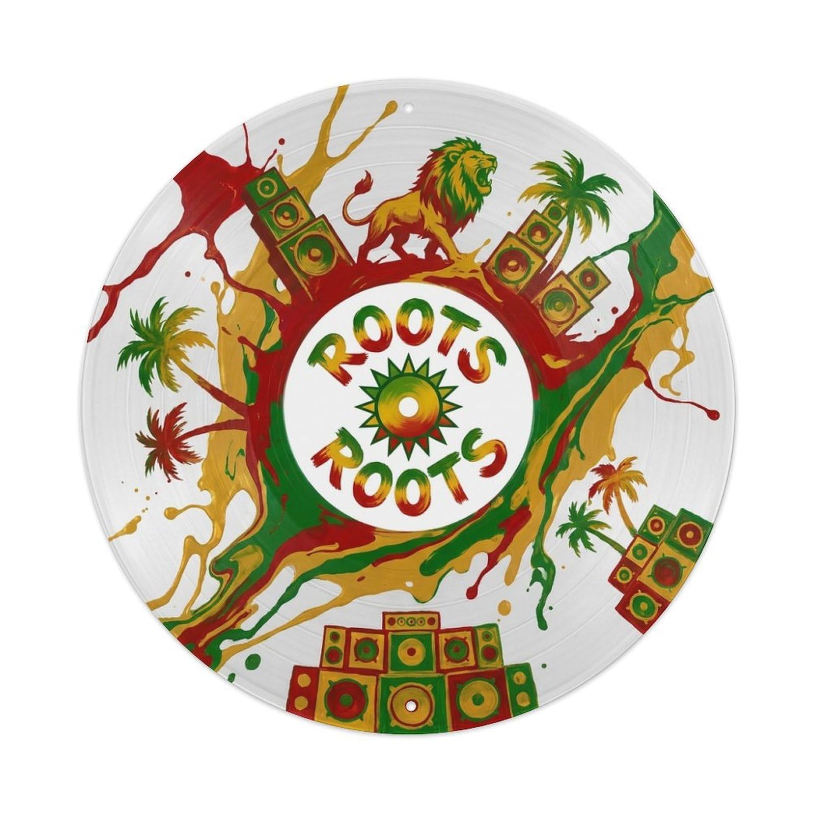 Reggae Roots Music Sound System Record Cover Style Metal Tin Sign