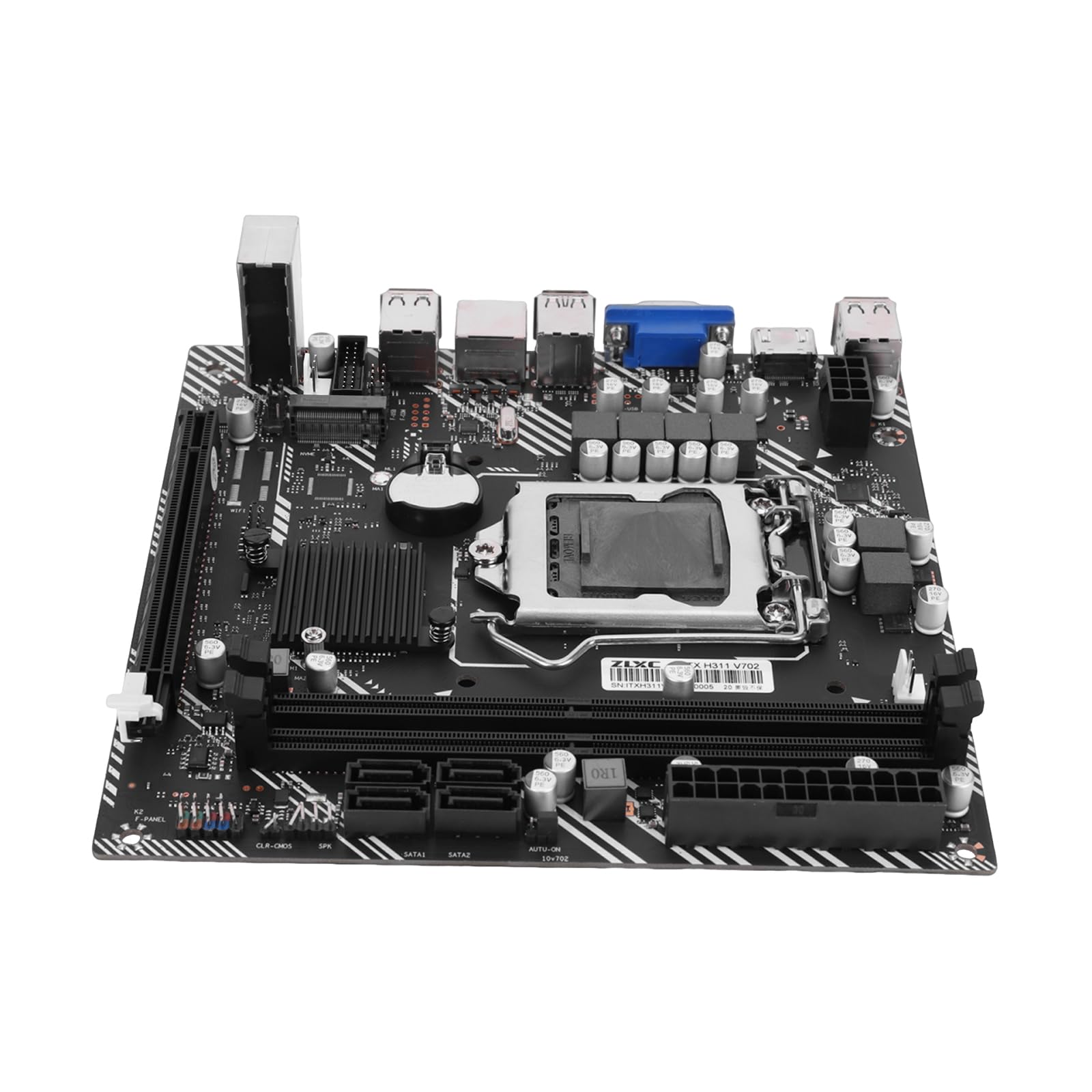 Scheda madre PC con fattore di forma ridotto DDR4 + M.2 NVME Upgrade Compatibile con LGA 1155 CPU Intel M.2 NVME SSD Scheda madre compatibile solo per uso desktop