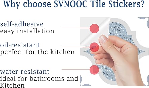 Miniatura 15 de Adhesivos para azulejos autoadhesivos, 12 unidades, autoadhesivas, calcomanías decorativas de pared para cocina, baño, azulejos, impermeables, Pata