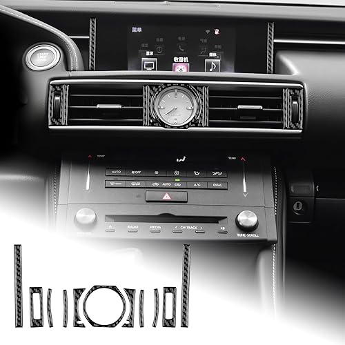 AIRSPEED Cubierta de ventilación para consola central de control remoto Lexus RC300 RC350 RC200T 2015-2018, negro