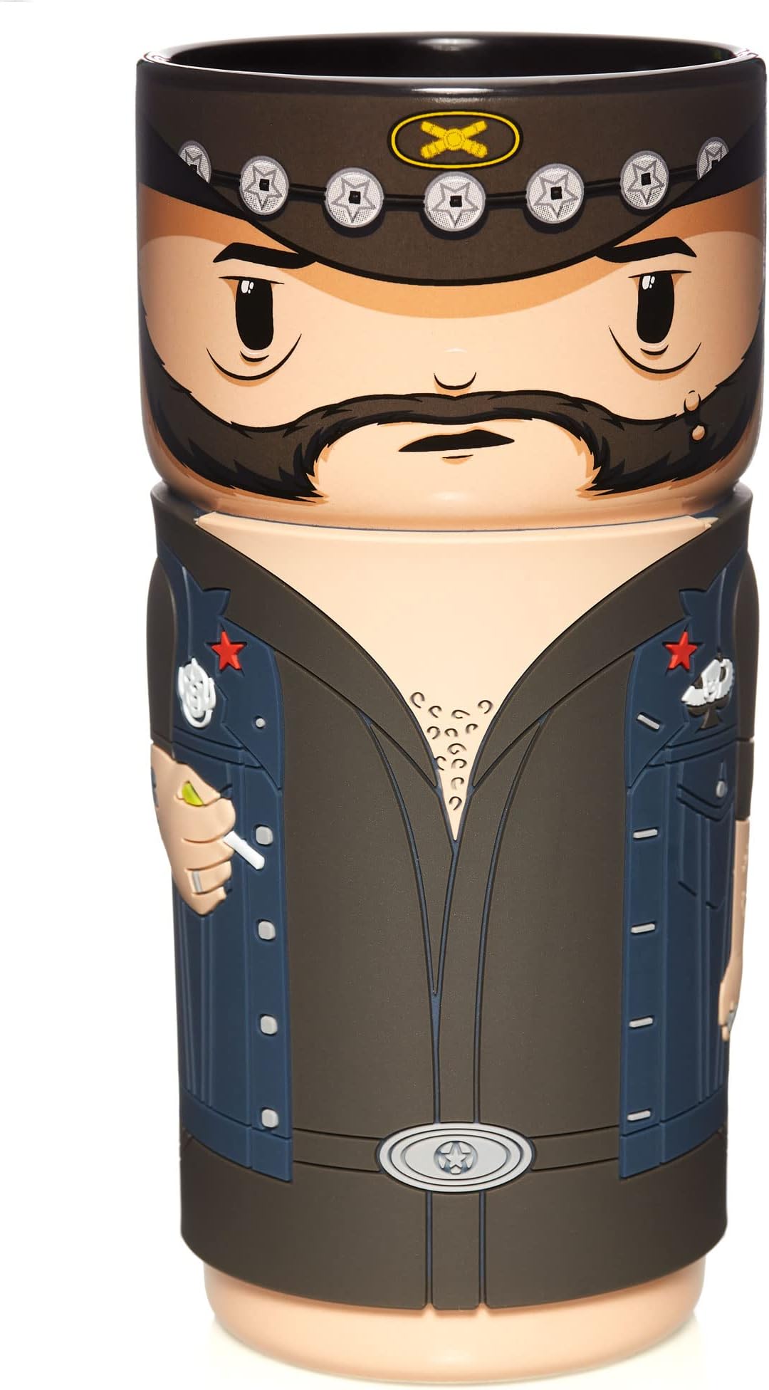 CosCups by Numskull Motorhead Lemmy Ceramic Mug Gift with Rubber Sleeve 400ml - Official Motorhead Merchandise