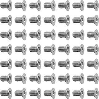50Pcs Hard Drive Screws 2.5 inch,Stainless Flat Phillips Head HDD SSD M3 x 5mm Mounting Screw for Computer PC Laptop Case,2.5" Silver