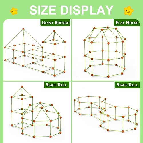 Miniatura 3 de Kit de construcción de fuertes para niños, juguetes de construcción STEM, regalo educativo para niños y niñas de 3, 4, 5, 6, 7, 8, 9, 10, 11, 12