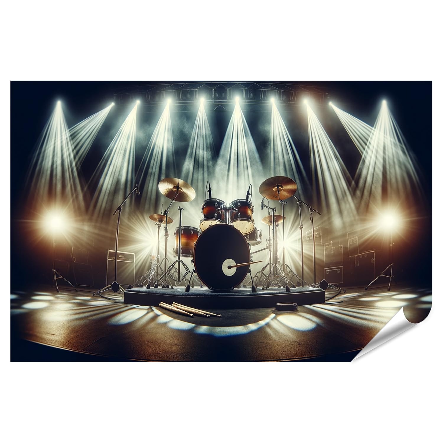 islandburner Prime XXL - Poster con percussioni dettagliate, illuminazione suggestiva di alta qualità, stampa fotografica