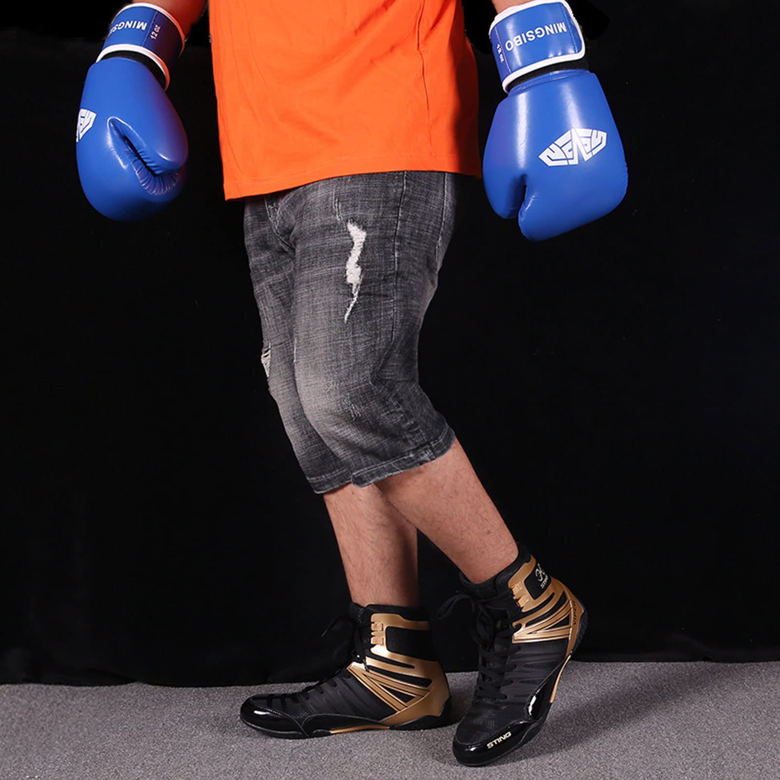 Scarpe Da Boxe Dr. KO IMBATTUTI - Leggere, Traspiranti E Con Suola In Gomma Per Massima Stabilità - Foto 6