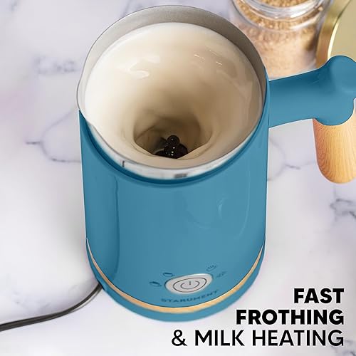 Miniatura 2 de Starument Espumador de leche eléctrico  Espumador automático de leche y calentador para café, café con leche, capuchino, otras bebidas cremosas  4