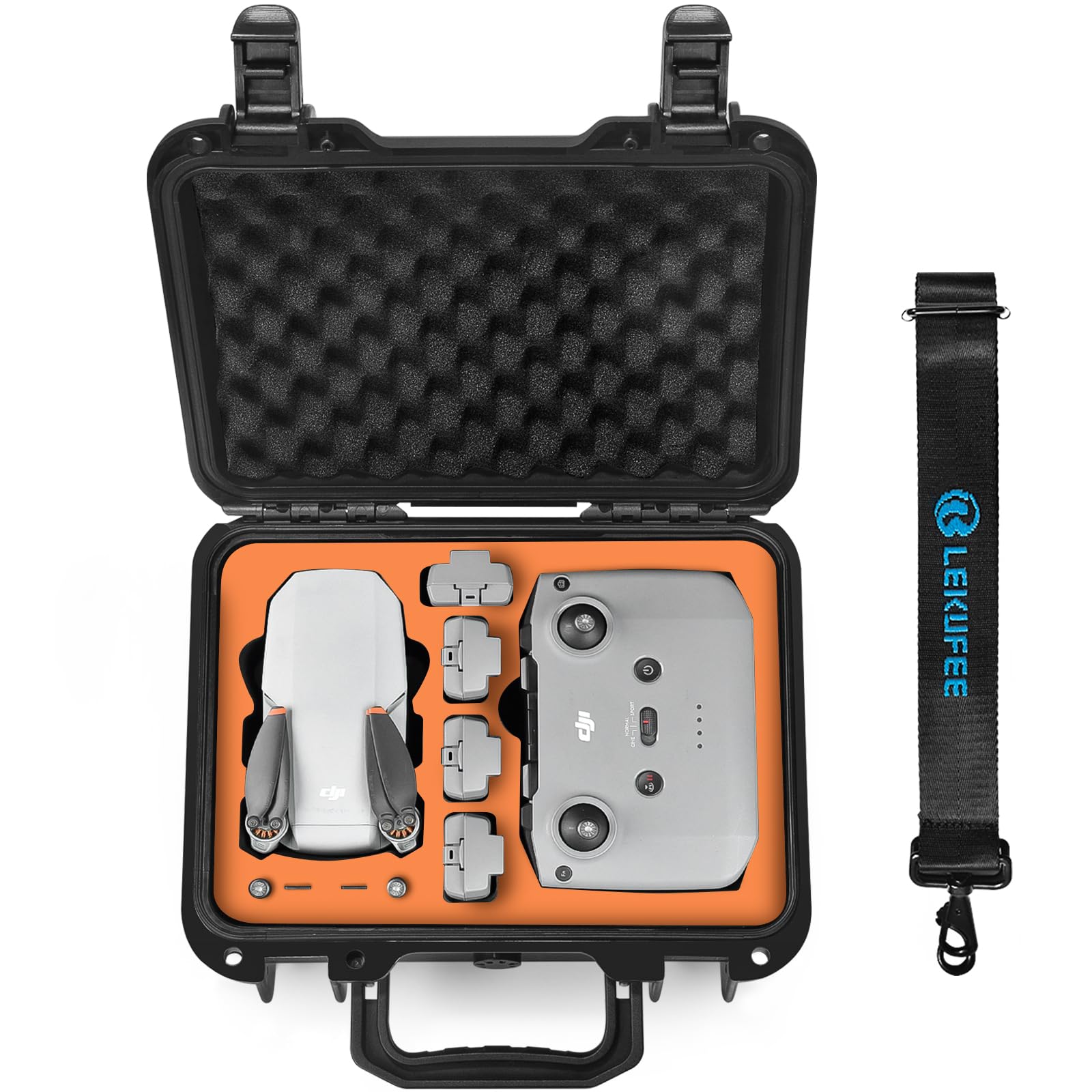 LEKUFEE Étui de Transport pour DJI Mavic Mini 2 Drone et DJI Mavic Mini 2 Drone Accessoires [Non Inclus Mavic Mini Drone, Pas Fit Mavic Mini SE/Mini 1]
