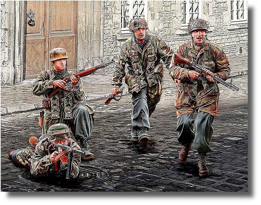 ドイツ陸軍 降下歩兵大隊兵士 降下前 ドイツ陸軍 降下歩兵大隊兵士 降下前