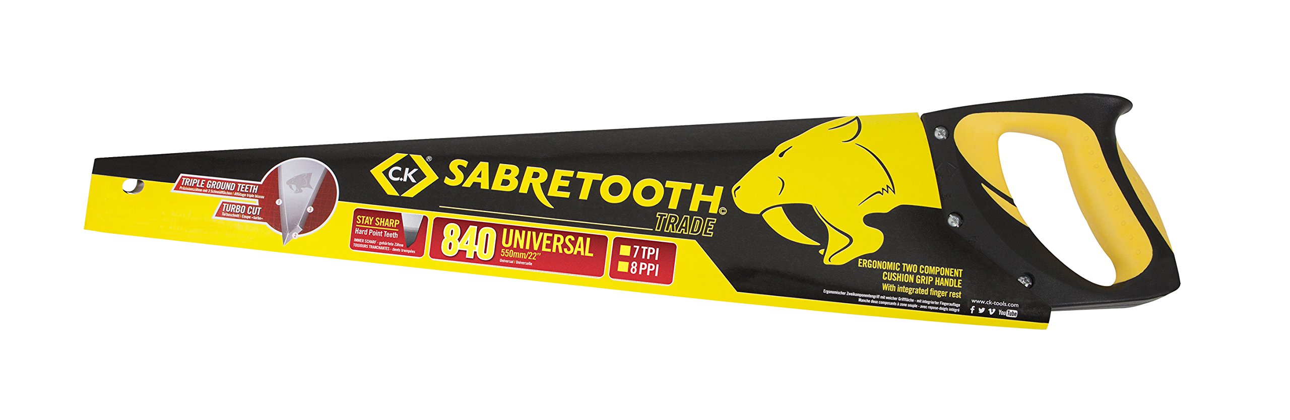 C.K T0840 22 Saracco Sabretooth Trade 500 mm / 7 tpi