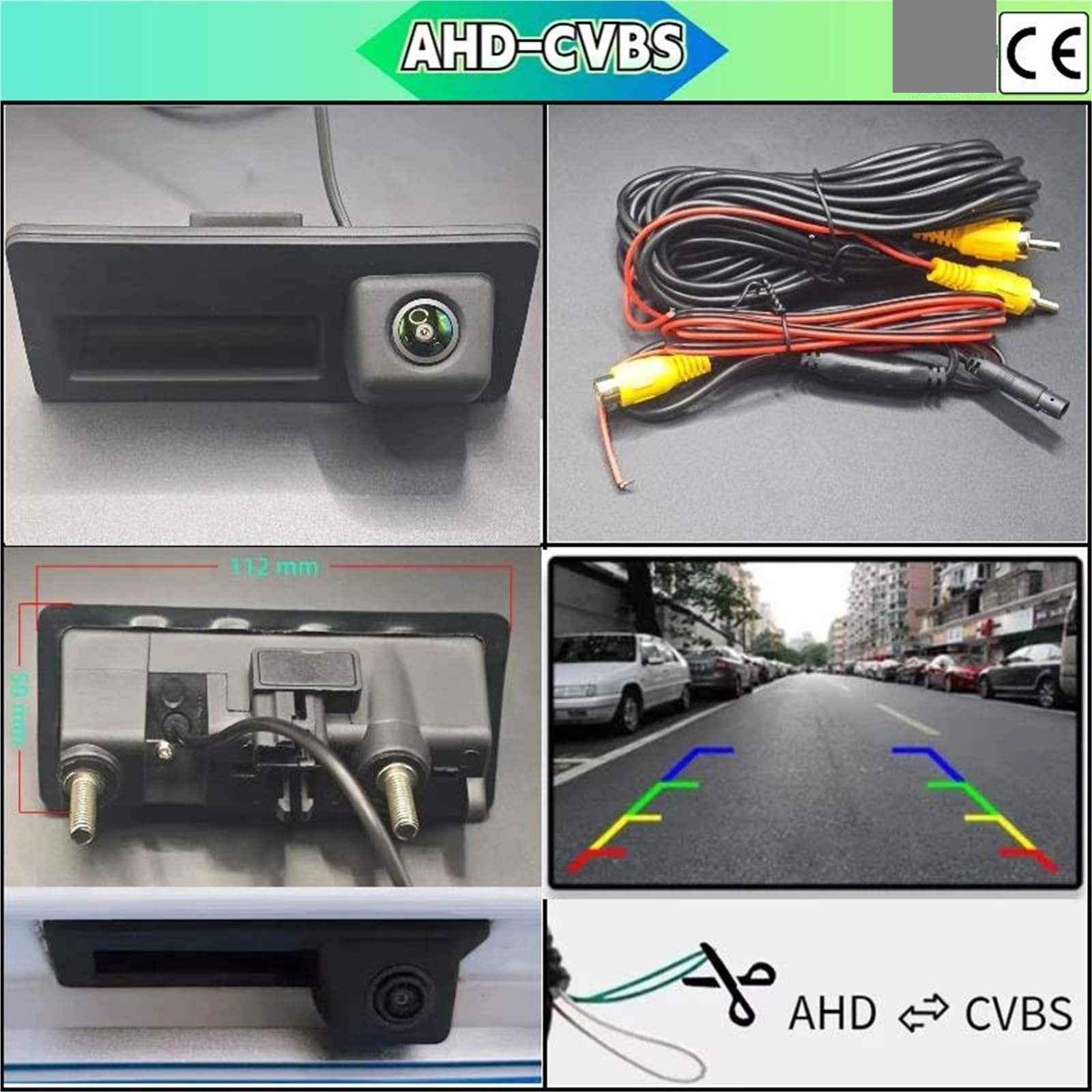 Cámara Marcha Atrás Coche para VW para Tiguan I 5N 2007 2008~2017