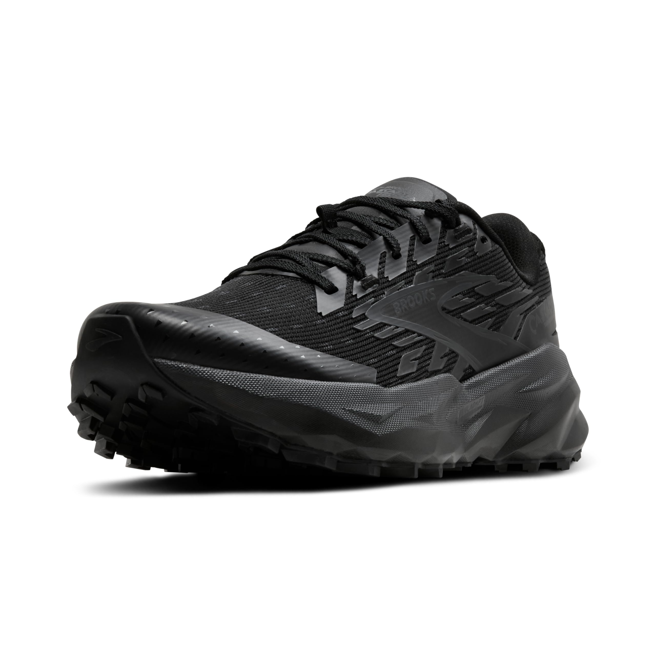 Photo 1 of Brooks Men’s Cascadia 19 Mountain Trail Running Shoe - Black/Black/Ebony - 12.5 Medium
