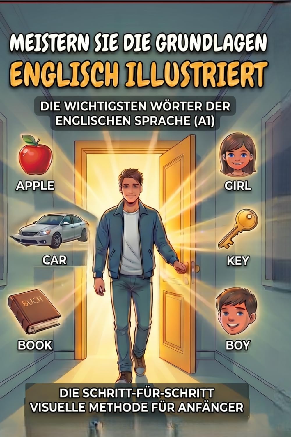 Meistern Sie die Grundlagen: Illustriertes Englisch — A1 Beginner Graded Reader Visual English Vocabulary Builder: A Graded Reader for Adult Learners ... Visueller Wortschatzaufbau)