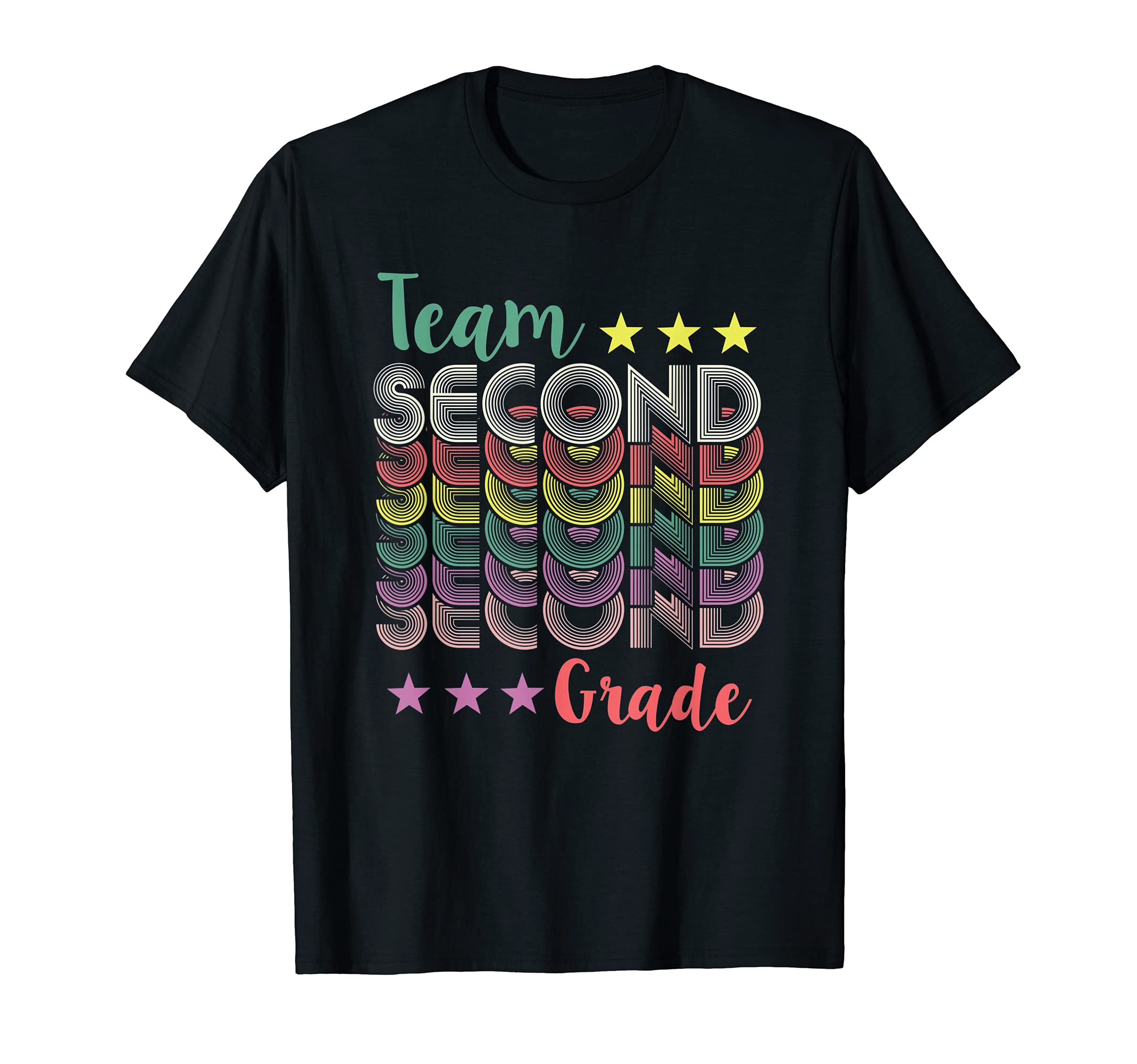 Team 2nd Second Grade Teacher Back To School Vintage T-Shirt