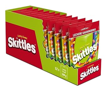 Skittles Crazy Sours Sweets Pouch 136g (Pack of 1)