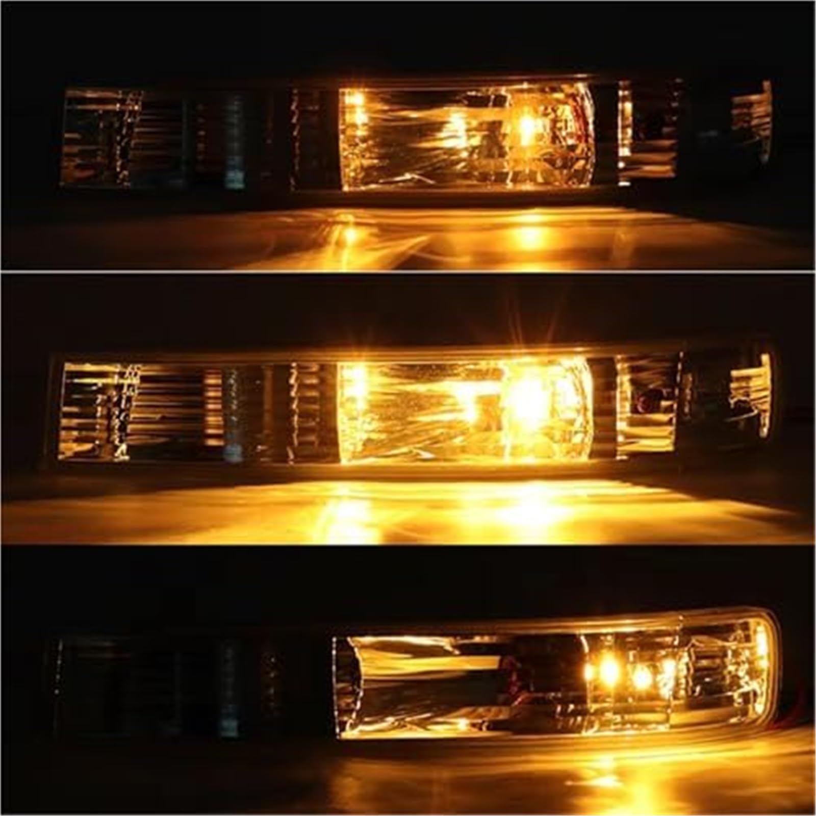Luz antiniebla trasera, para Chevrolet, para Express, 1500, para Van, 2003-2014 3500 2003-2019 Señal de giro del parachoques delantero Lámpara reflectora de advertencia de parachoques