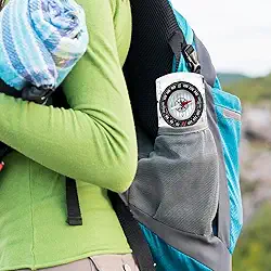 Bússola de orientação avançada – Ferramenta profissional de navegação para caminhada, mochila e acampamento para leitura de mapas, transparente