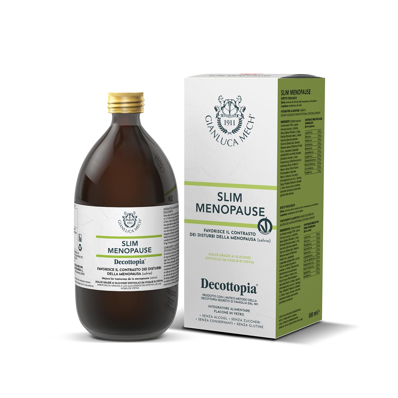 Gianluca Mech | Slim Menopause, Integratore per Menopausa Donna, per Equilibrio 