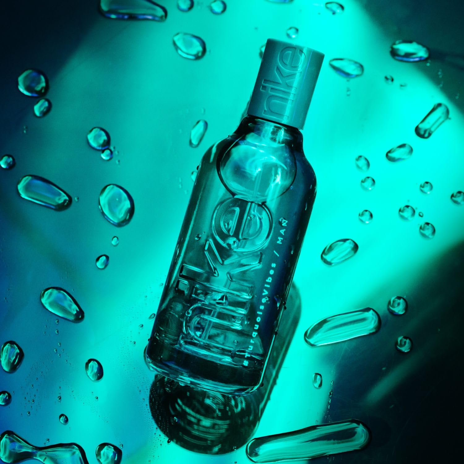 NIKE - Turquoise Vibes 150 ml, Eau de Cologne pour homme, Parfum en vaporisateur, Eau de Toilette naturelle et masculine, Parfum fruité et hespéridé, Fraîcheur et longue tenue