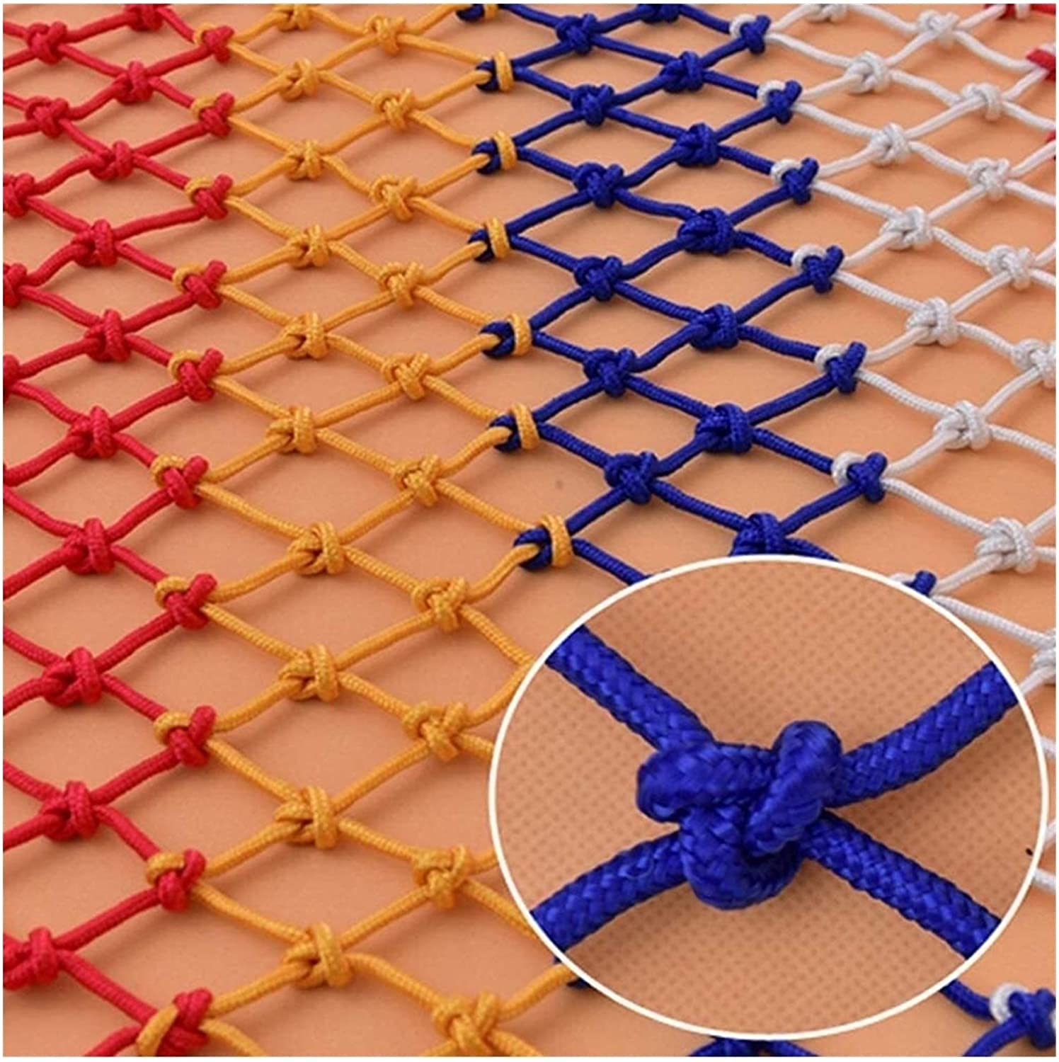 HAPPLiGNLY Safety Protection Net, Fence Climbing Woven Rope Nets, Stair Outdoor Safe Net, Woven Nylon Rope Cargo Net Window Garden Decoration Swing Hammock Rope Netting (Size : 2x10m(6x33ft))